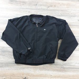 Antigua Mens Large Long Sleeve Windbreaker Raincoat Jacket Golf Sport Nylon